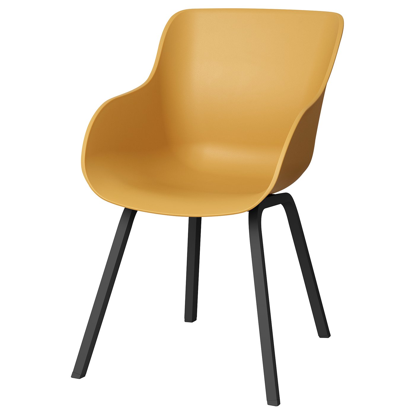 TORVID Chair yellow in/outdoor yellow, black aluminium black IKEA