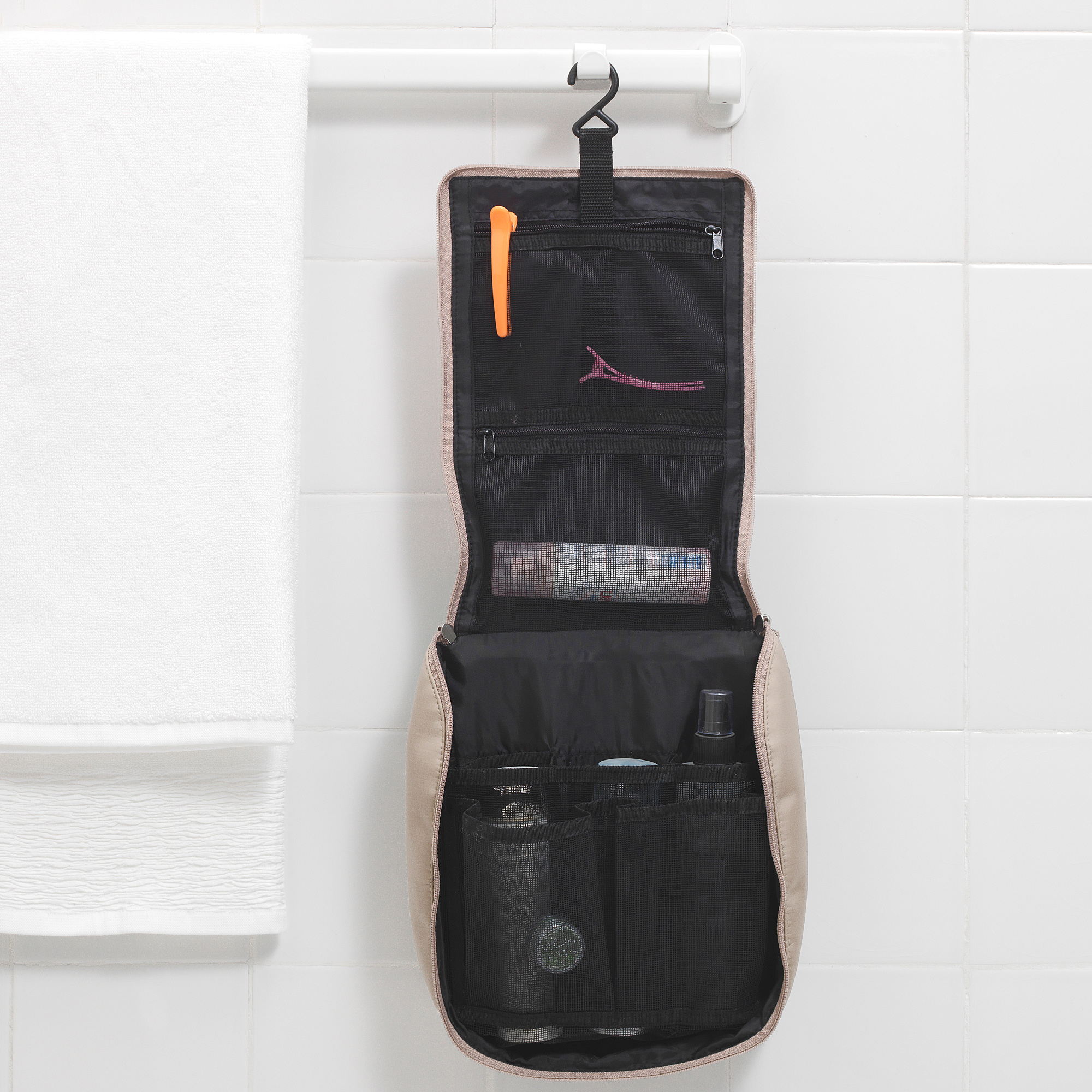 TROLLFJORDEN Toiletry bag beige IKEA