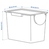 Illustration with measurements for the product: TRÖSKNING.