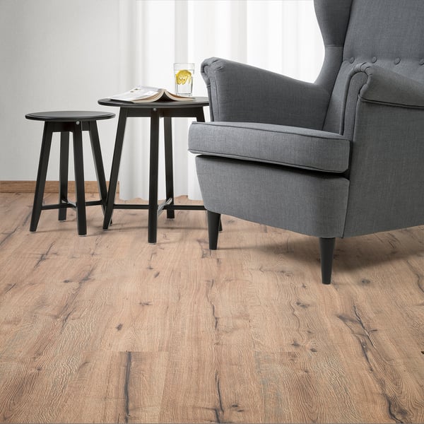 TUNDRA Laminated flooring, oak effect/antique effect, 2.25 ...