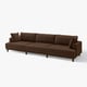 UPPÅKRA 4,5-seat modular sofa, Samsala dark brown