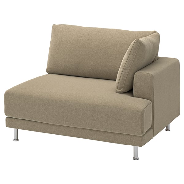 UPPÅKRA Cover for 1.5-seat module, right, Johanneshov brown-beige