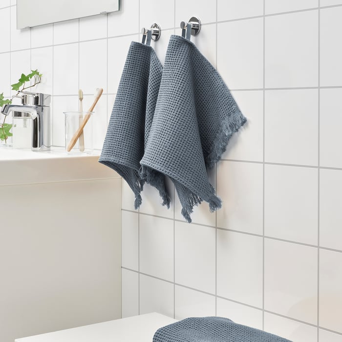 VALLASÅN Guest towel, light green, 30x50 cm IKEA