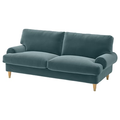 VALNÄS 2-seat sofa, Alhamn dark grey-blue