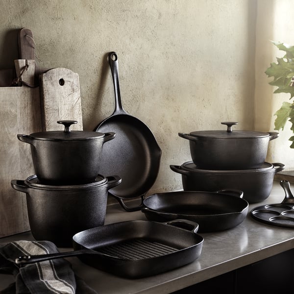 VARDAGEN Casserole with lid cast iron IKEA