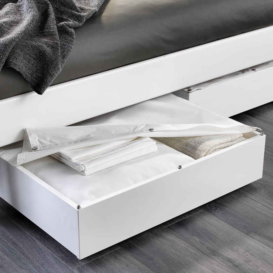 VARDÖ Bed storage box, white, 65x70 cm IKEA