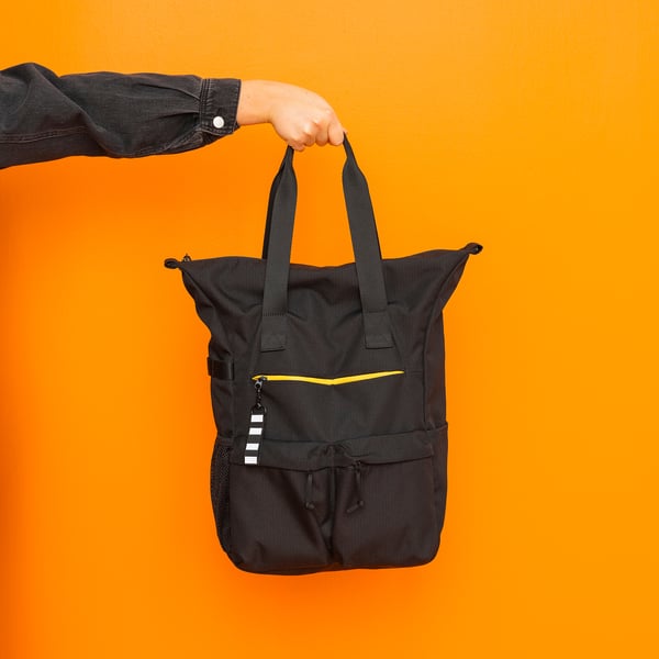 VÄRLDENS backpack, black, 31x15x49 cm/26 l IKEA