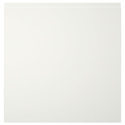 VÄSTERVIKEN white cabinet door, sleek and modern, rectangular, with integrated handle.
