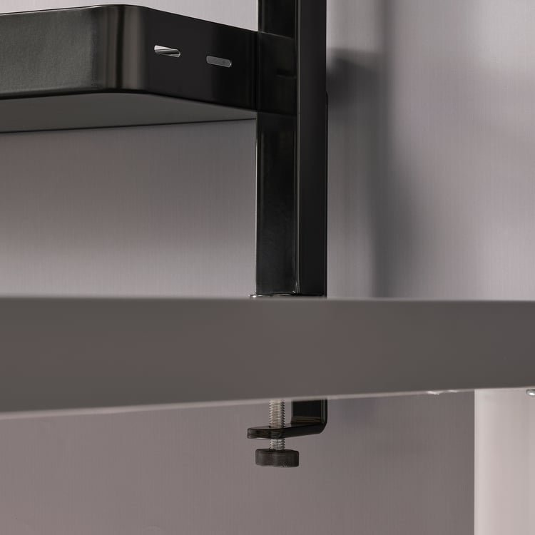 VATTENKAR desktop shelf, black, 49x15 cm IKEA