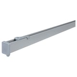 VIDGA grey aluminum curtain rail, easy to assemble, mounts to ceiling or wall, extendable.