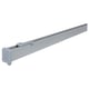 VIDGA grey aluminum curtain rail, easy to assemble, mounts to ceiling or wall, extendable.