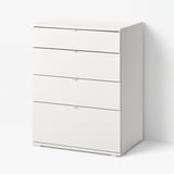 VIHALS Chest of 4 drawers, white/anchor/unlock-function, 70x47x90 cm