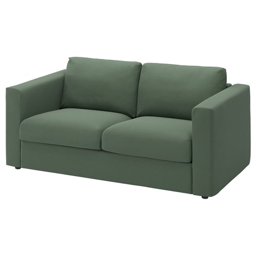 VIMLE 2-seat sofa, Knäbäck grey-green