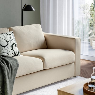 VIMLE 2-seat sofa, Knäbäck light beige