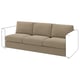 VIMLE 3-seat section, Johanneshov brown-beige