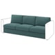 VIMLE 3-seat section, Kelinge grey-turquoise