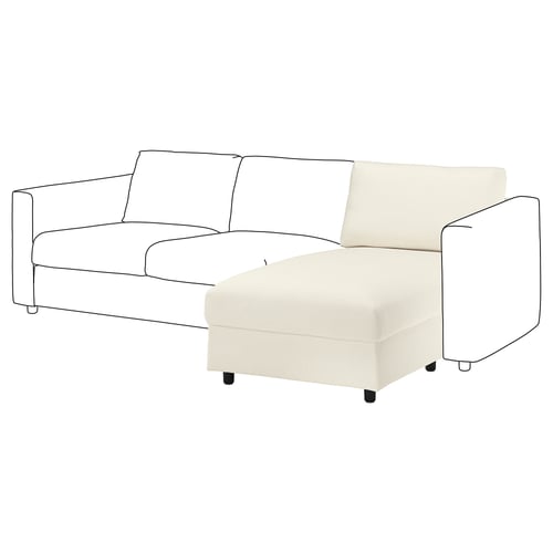 VIMLE Chaise longue section, Johanneshov off-white
