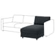 VIMLE Chaise longue section, Knäbäck anthracite