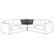 VIMLE sectional sofa, l-shaped, grey and white, modern design with removable covers.