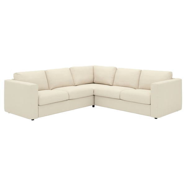 VIMLE Corner sofa, 4-seat, Knäbäck light beige