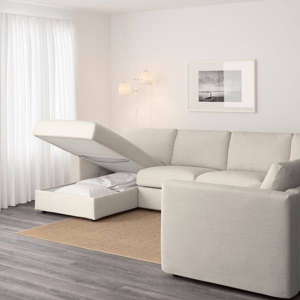 Vimle Corner Sofa 5 Seat With Chaise Longue Gunnared Beige Ikea