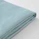 Light blue, folded cotton blend fabric, soft & durable, modern texture.