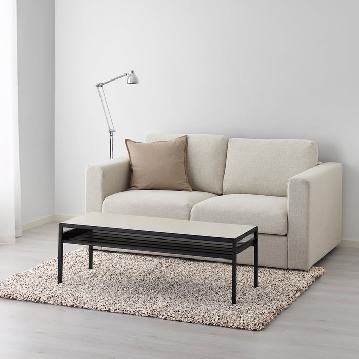 VINDUM Rug, high pile, white, 133x180 cm IKEA