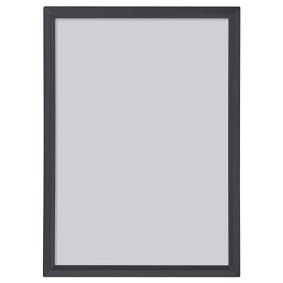 This image YLLEVAD black picture frame, rectangular, plastic, stands or hangs.