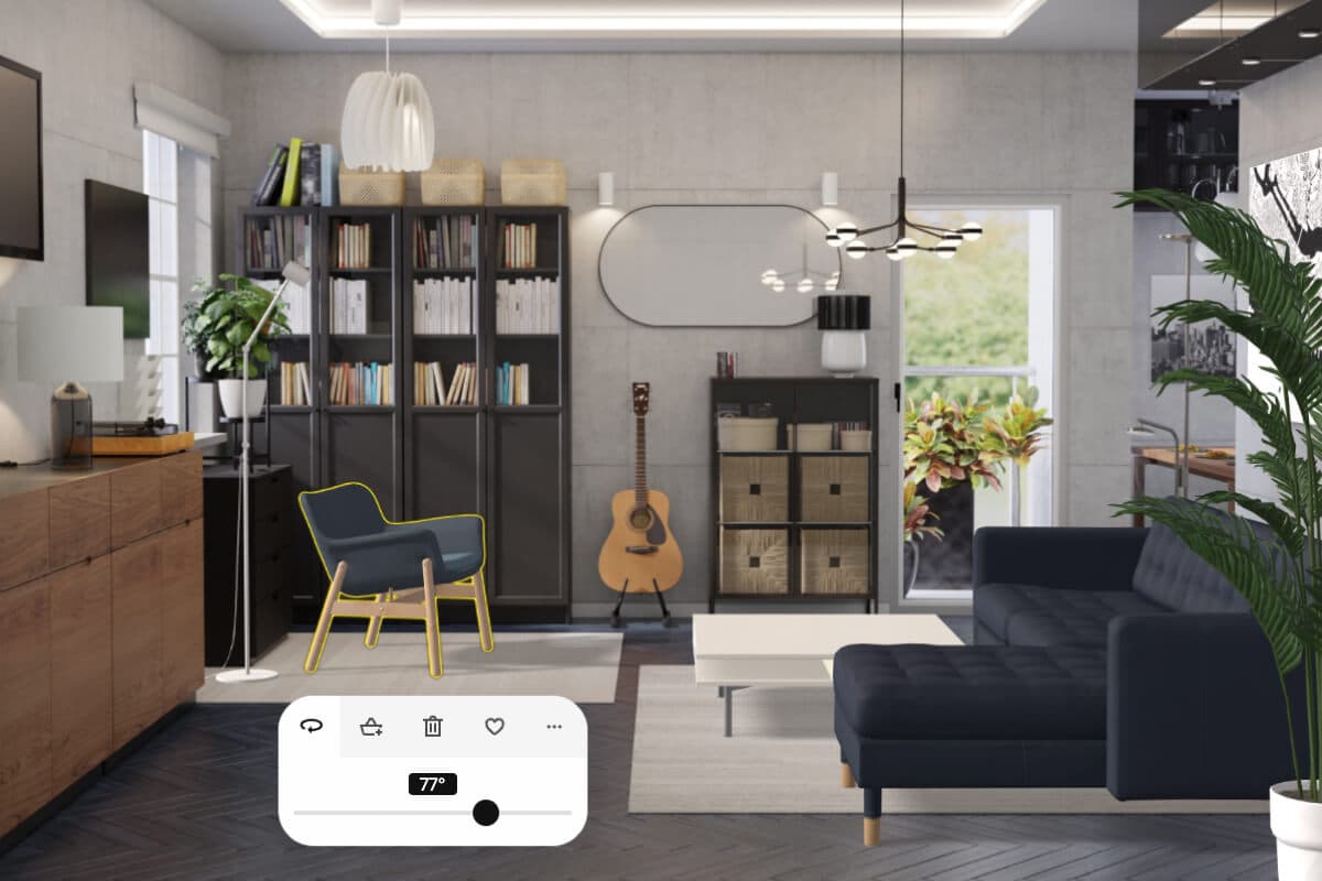 Geïnspireerd ontwerp voor woonruimtes, in de app of web - IKEA Kreativ