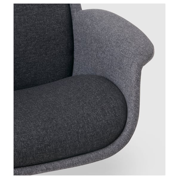 aleby draaifauteuil gunnared middengrijs donkergrijs ikea