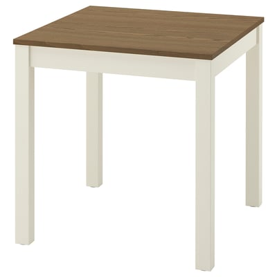 ÅLHULT Tafel, beige/bruin, 80x74 cm