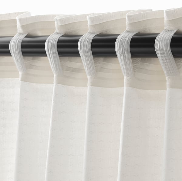 amilde gordijnen met embrasse 1 paar wit 145x300 cm ikea