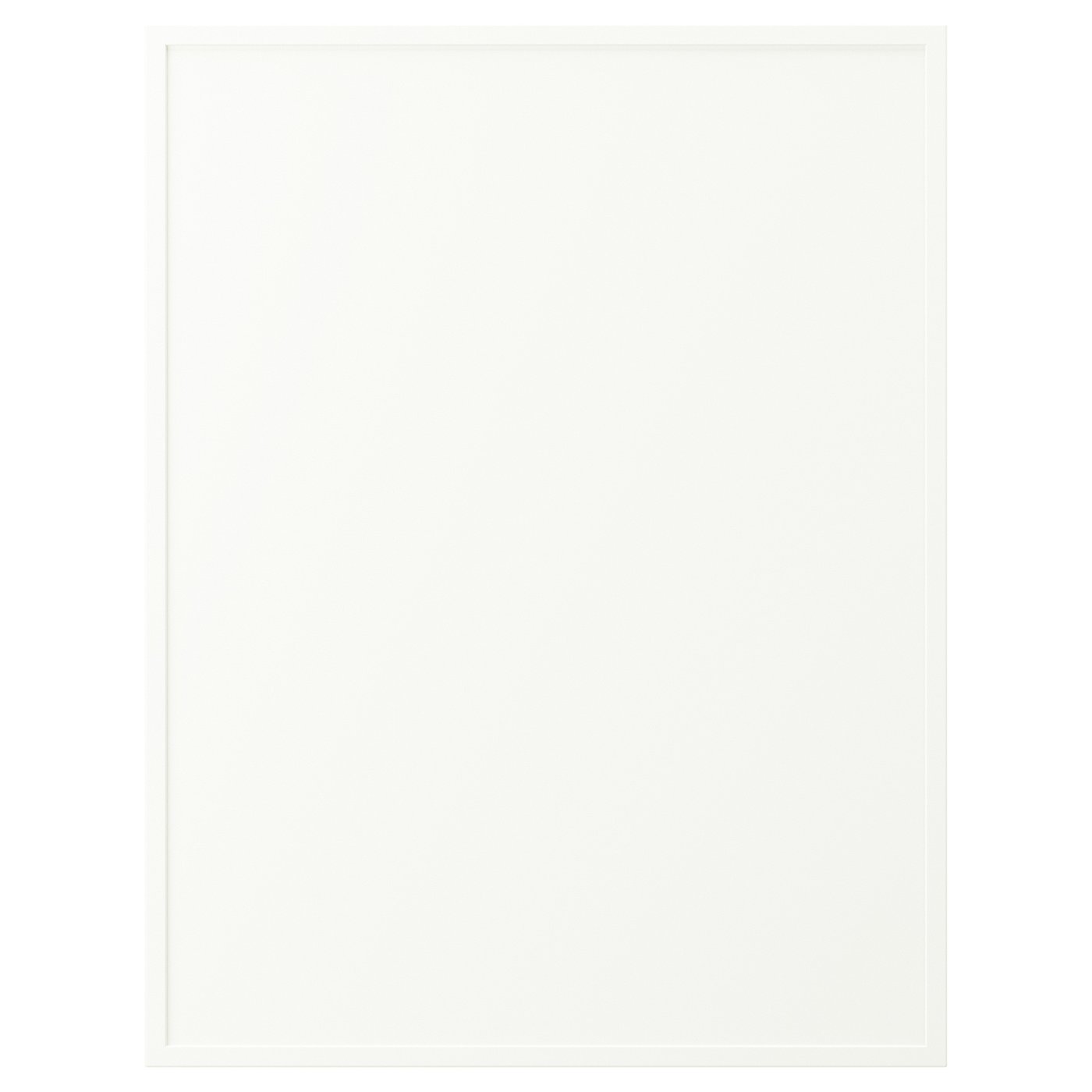 Een ASPUDDEN-product , wit, rechthoekig, gemaakt van spaanplaat, vezelplaat en kunststofmaterialen.