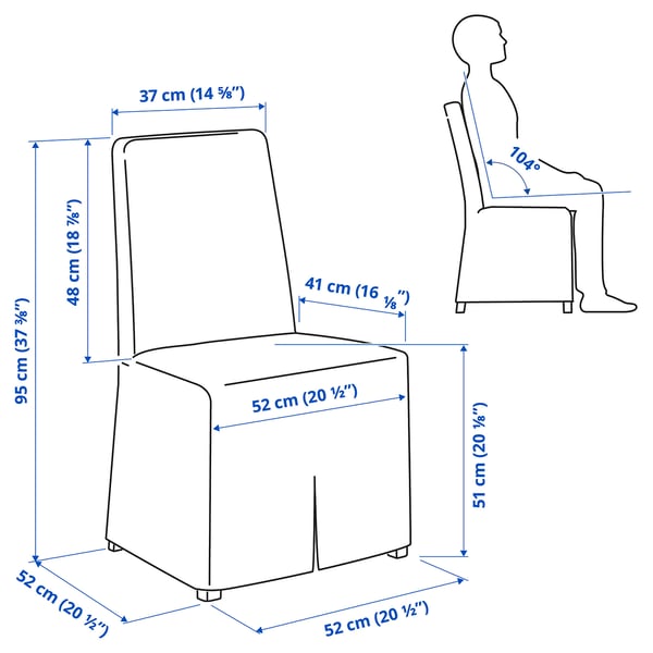 Illustratie met afmetingen voor het product: BERGMUND.