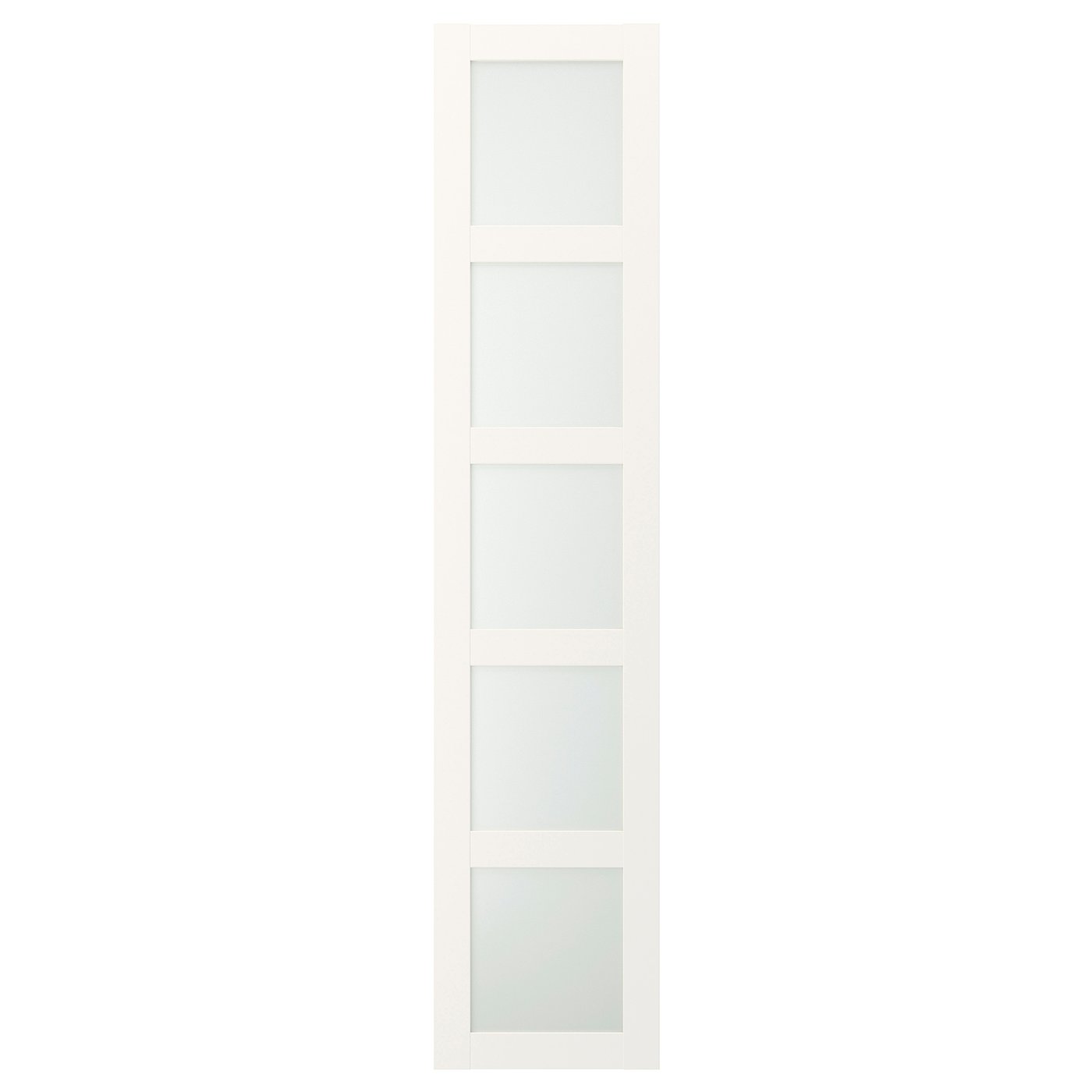BERGSBO Deur - frosted glas/wit 50x229 cm