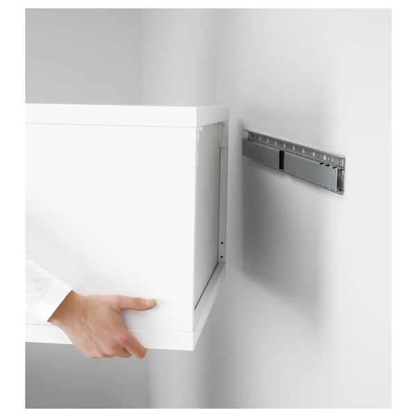 Besta Wandrail Zilverkleur 60 Cm Ikea