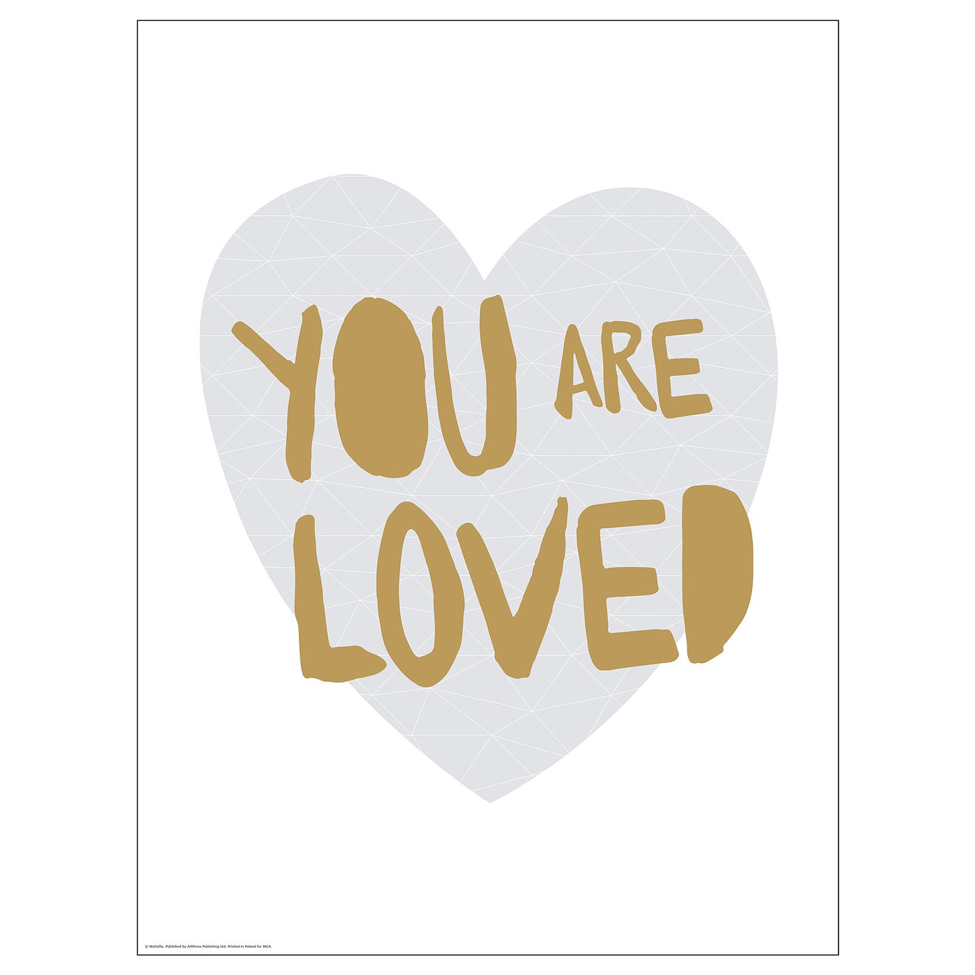 BILD poster, You are loved, 30x40 cm IKEA