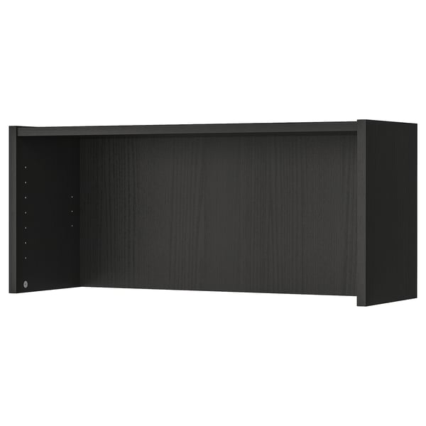 Billy Bovendeel Zwartbruin 80x28x35 Cm Ikea