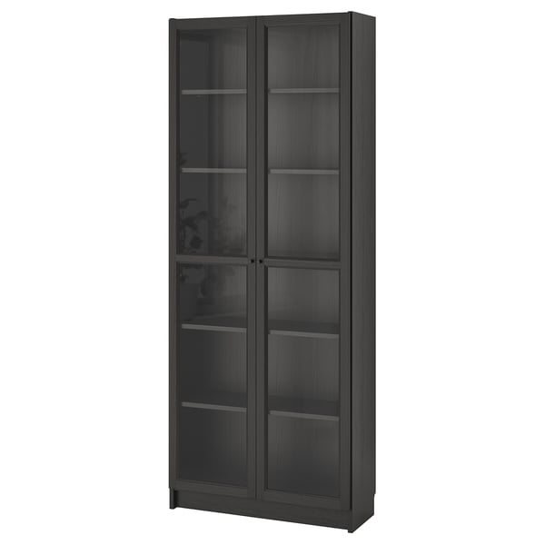Billy Oxberg Boekenkast Zwartbruin 80x30x202 Cm Ikea