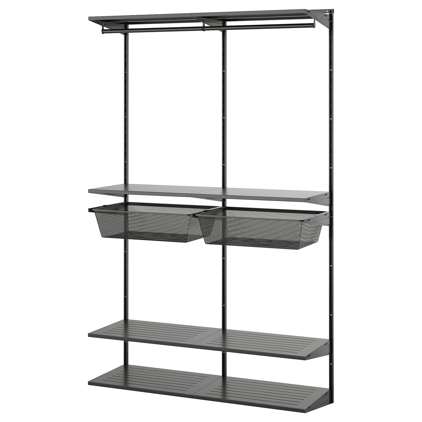 BOAXEL Kledingkastcombinatie antraciet 125x40x201 cm