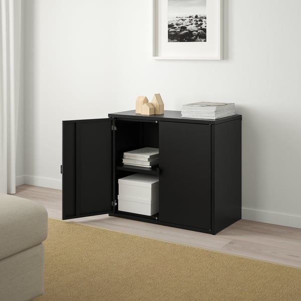 Bror Kast Met 2 Deuren Zwart Ikea