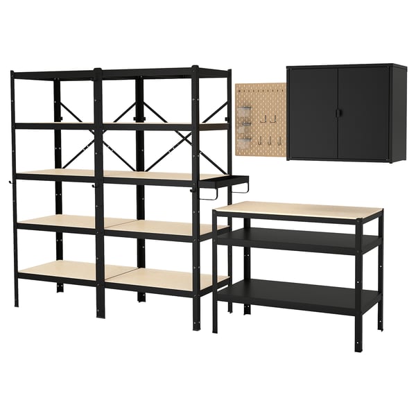 Bror Opberger M Planken Kast Werktafel Ikea