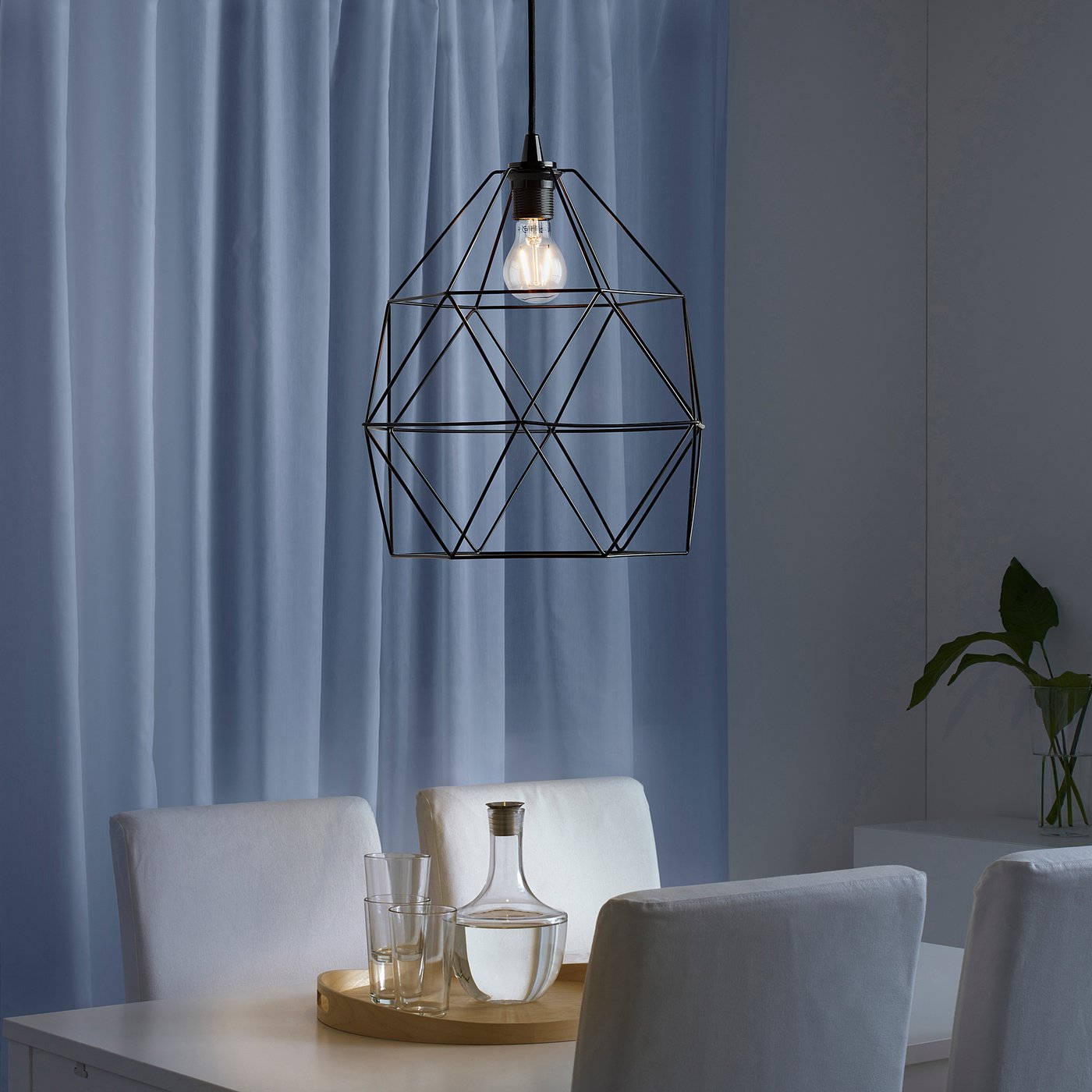 Skalk Ongemak eindpunt Hanglamp, BRUNSTA, zwart, 30 cm - IKEA