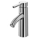 DALSKÄR chromen kraan, strak modern design, enkele handgreep, hoge booguitloop, messing materiaal.