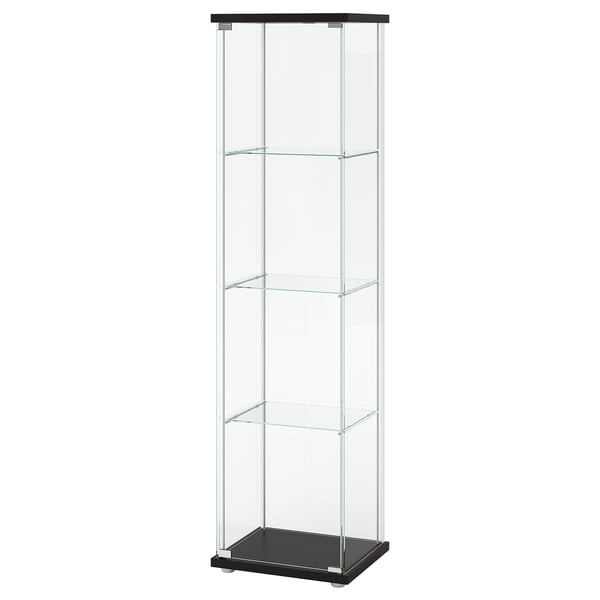 Detolf Vitrinekast Zwartbruin Ikea