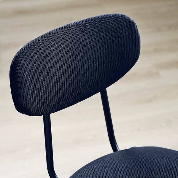 DOCKSTA / SANDSBERG Tafel en 4 stoelen, wit/Remmarn-donkerblauw, 103 cm