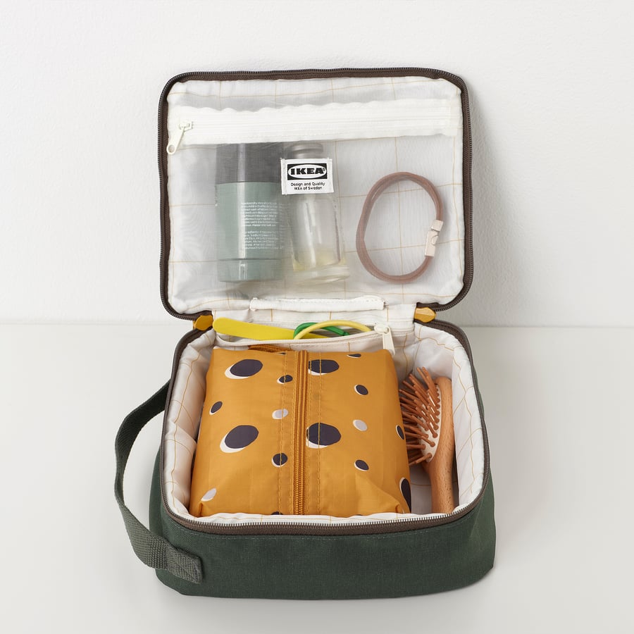 DRÖMSÄCK Toilettas, olijfgroen IKEA