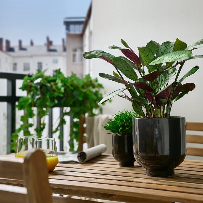 DRÖMSK Sierpot, binnen/buiten antraciet, 15 cm IKEA