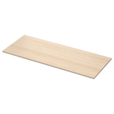 EKBACKEN Werkblad, licht essenpatroon/laminaat, 186x2.8 cm