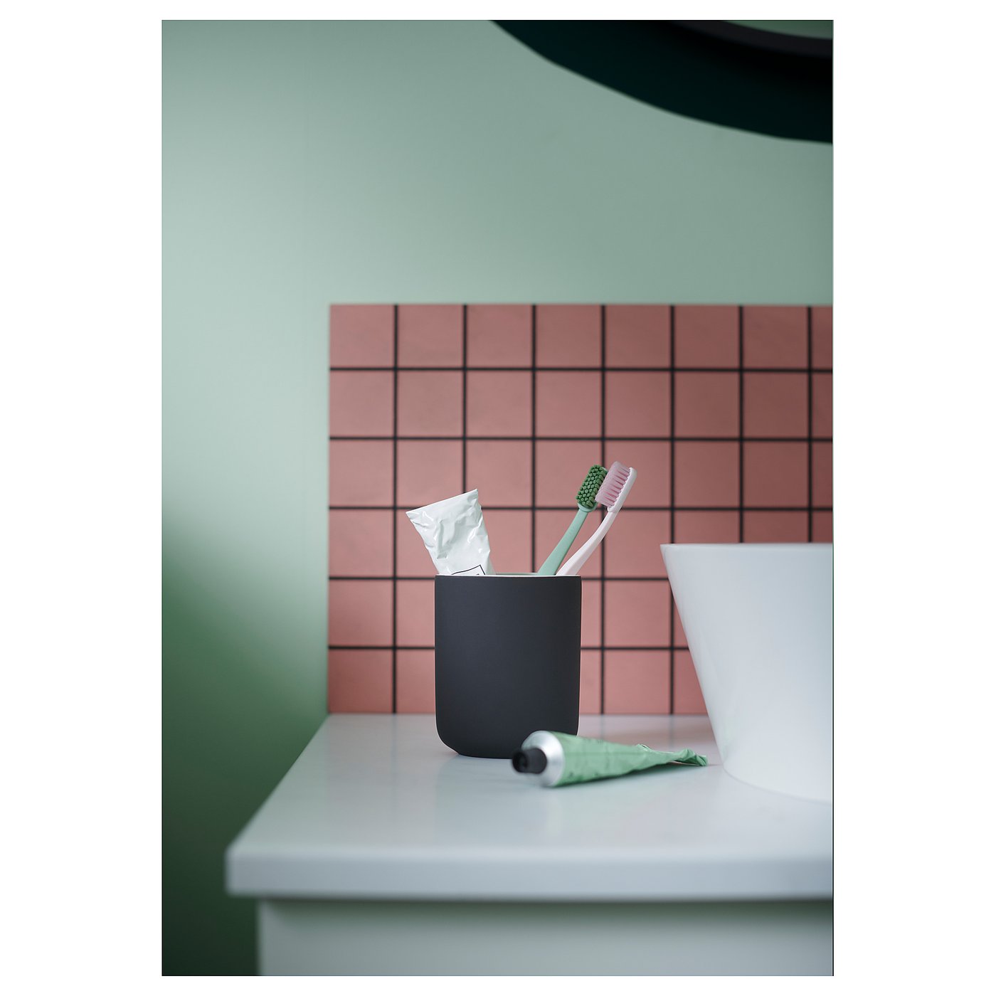 3-delige tandenborstelbekerhouder set - geen boren nodig